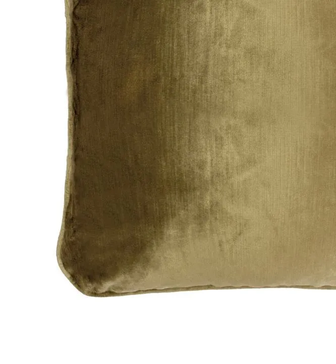 Coco Piped Velvet Cushions - Vintage Gold