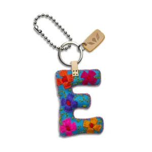 Consuela Blue Felt "E" Charm