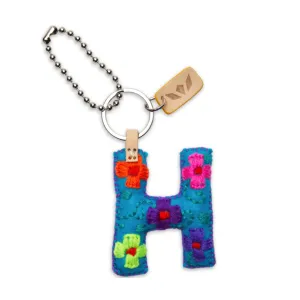 Consuela Blue Felt "H" Charm