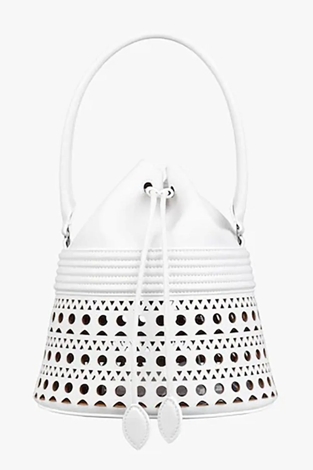 Corset Bucket Bag - Blanc