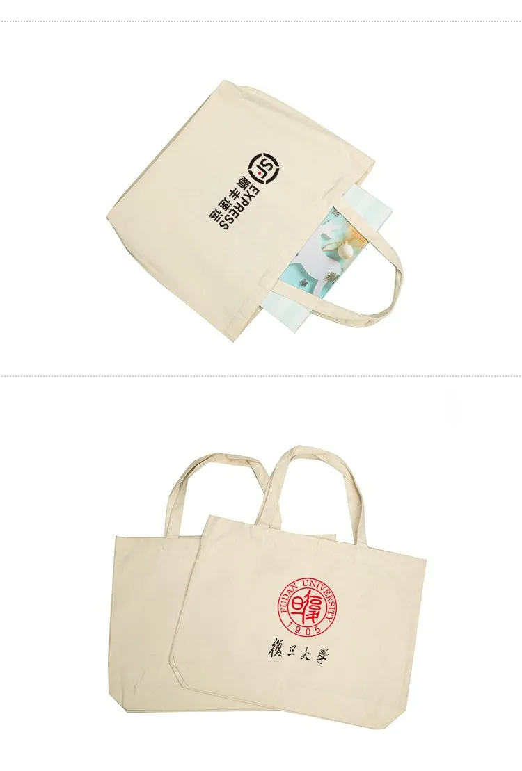 Cotton Canvas Tote Bag 38*32*10cm