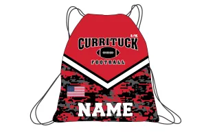 Currituck Football Sublimated Drawstring Bag