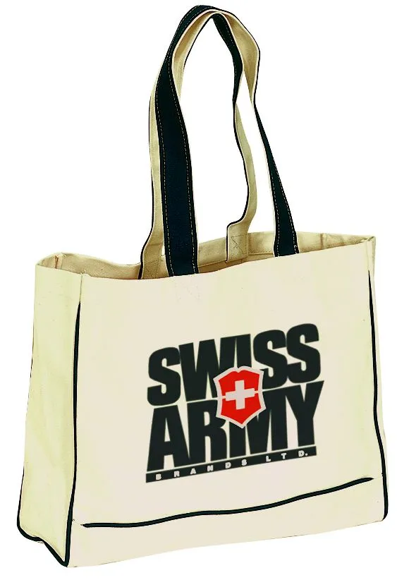 Custom Color Handle Canvas Tote Bag