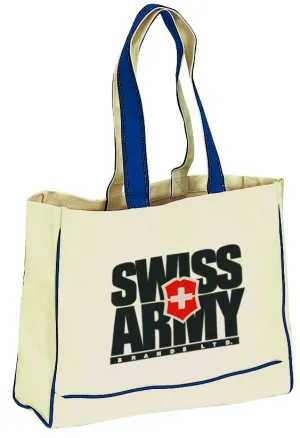 Custom Color Handle Canvas Tote Bag