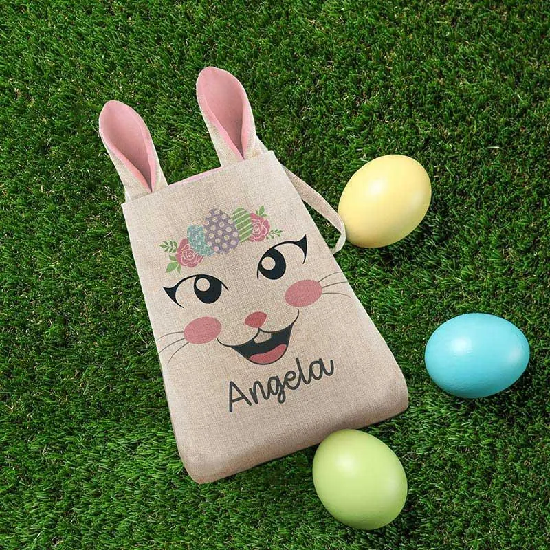 Custom Funny Bunny Easter Bag