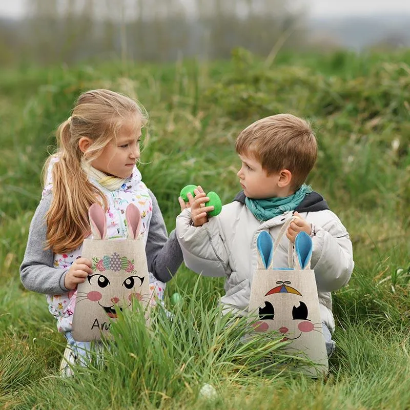 Custom Funny Bunny Easter Bag