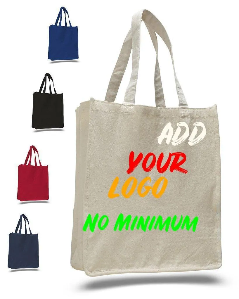 CUSTOM HEAVY SHOPPER CANVAS TOTE BAG