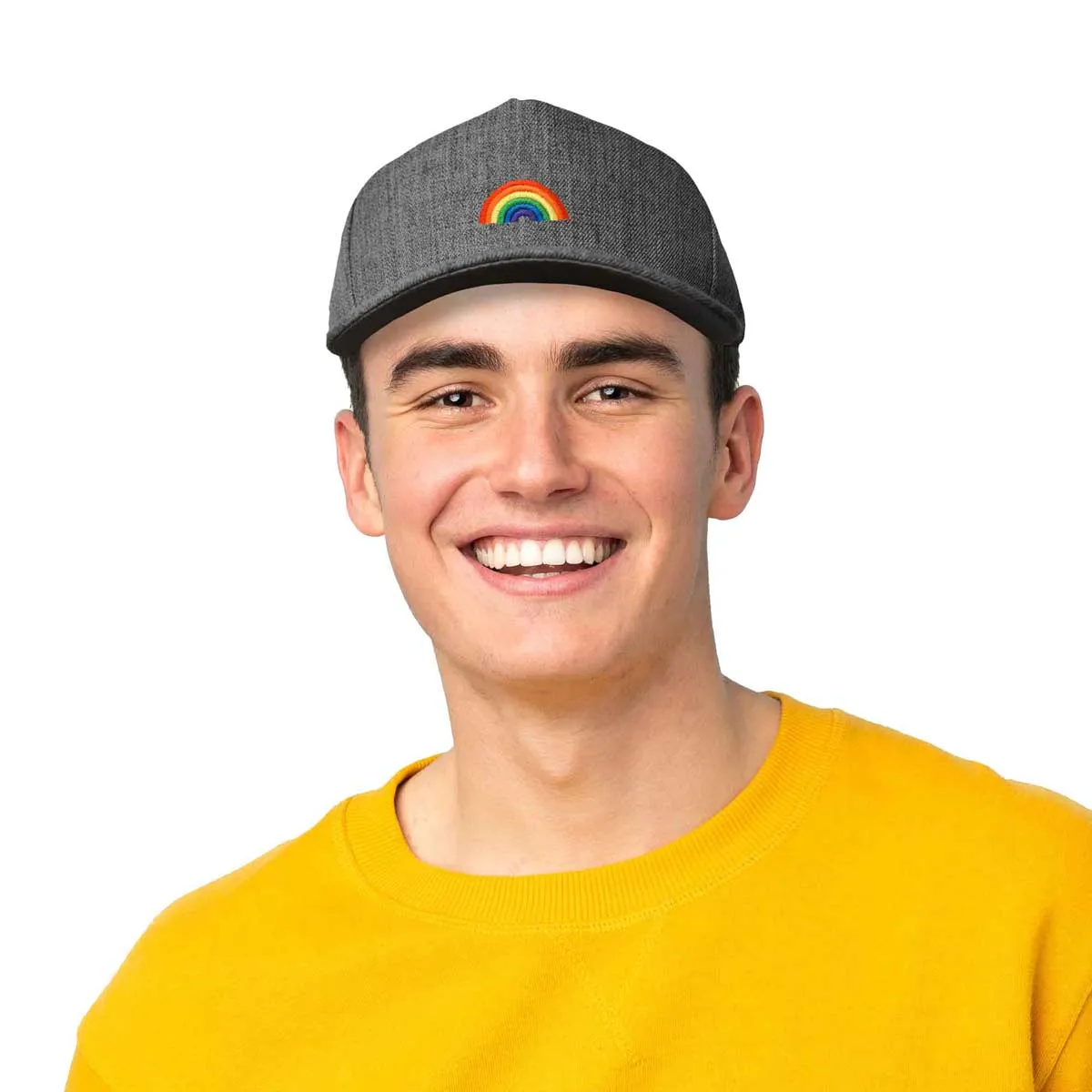 Dalix Rainbow Snapback Hat