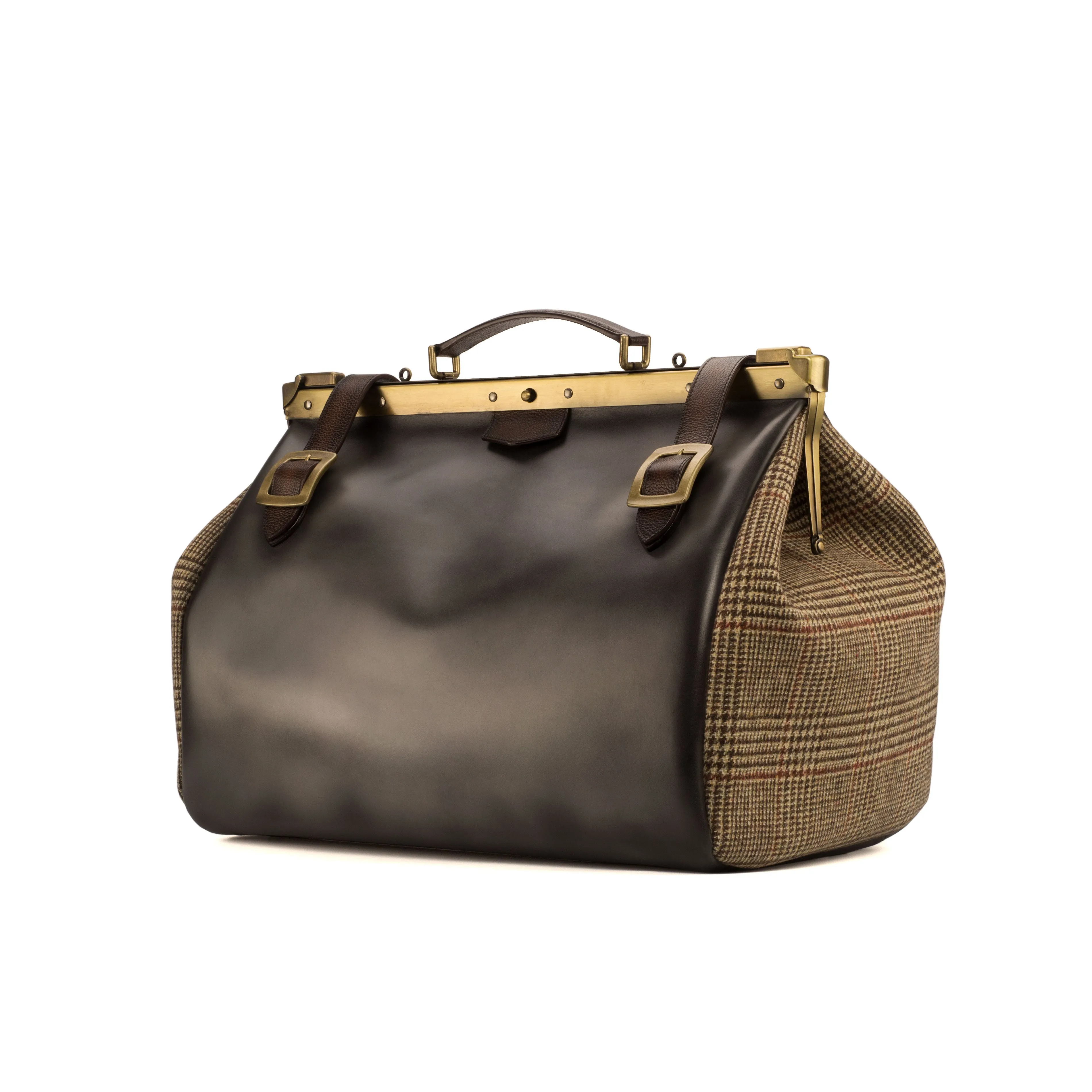 DapperFam Luxe Men's Doctor Bag in Tweed Sartorial