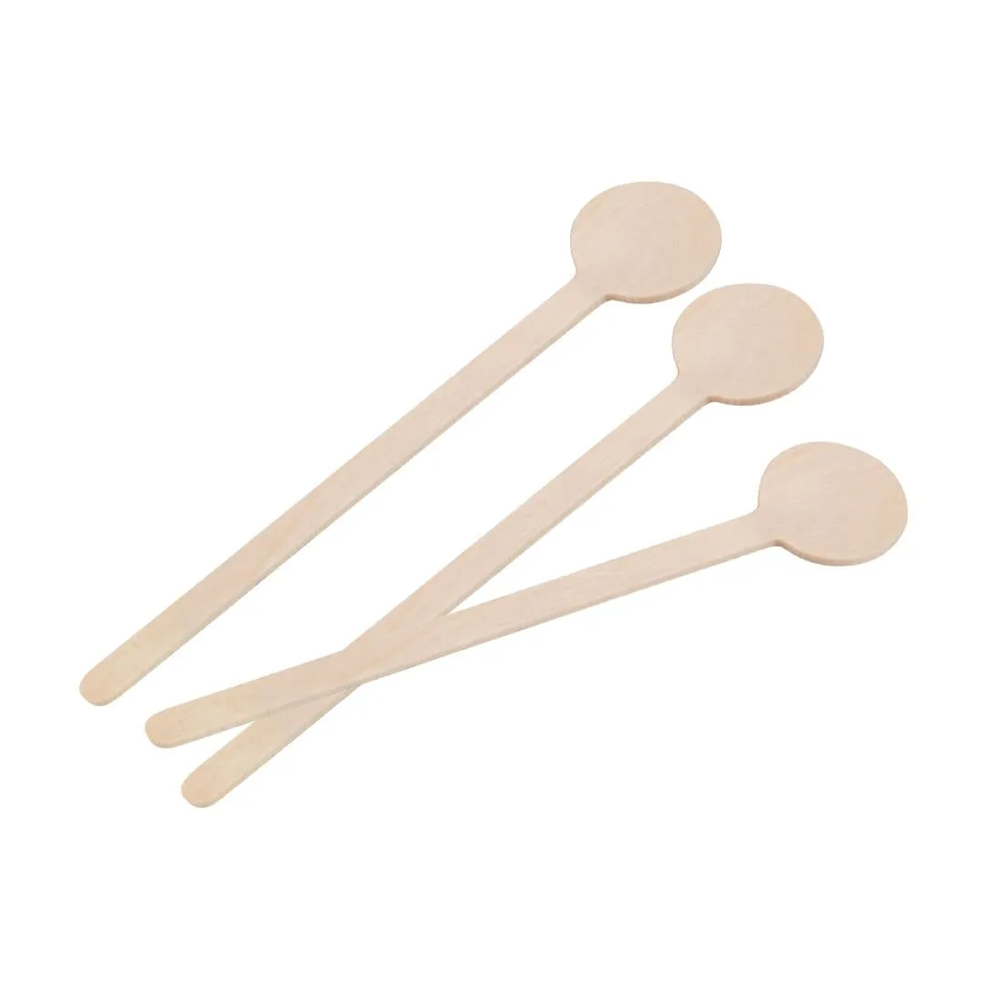 DB492 Fiesta Green Biodegradable Wooden Cocktail Stirrers (Pack of 100)