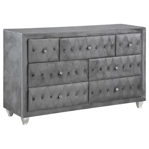 Deanna 7-drawer Rectangular Dresser Grey