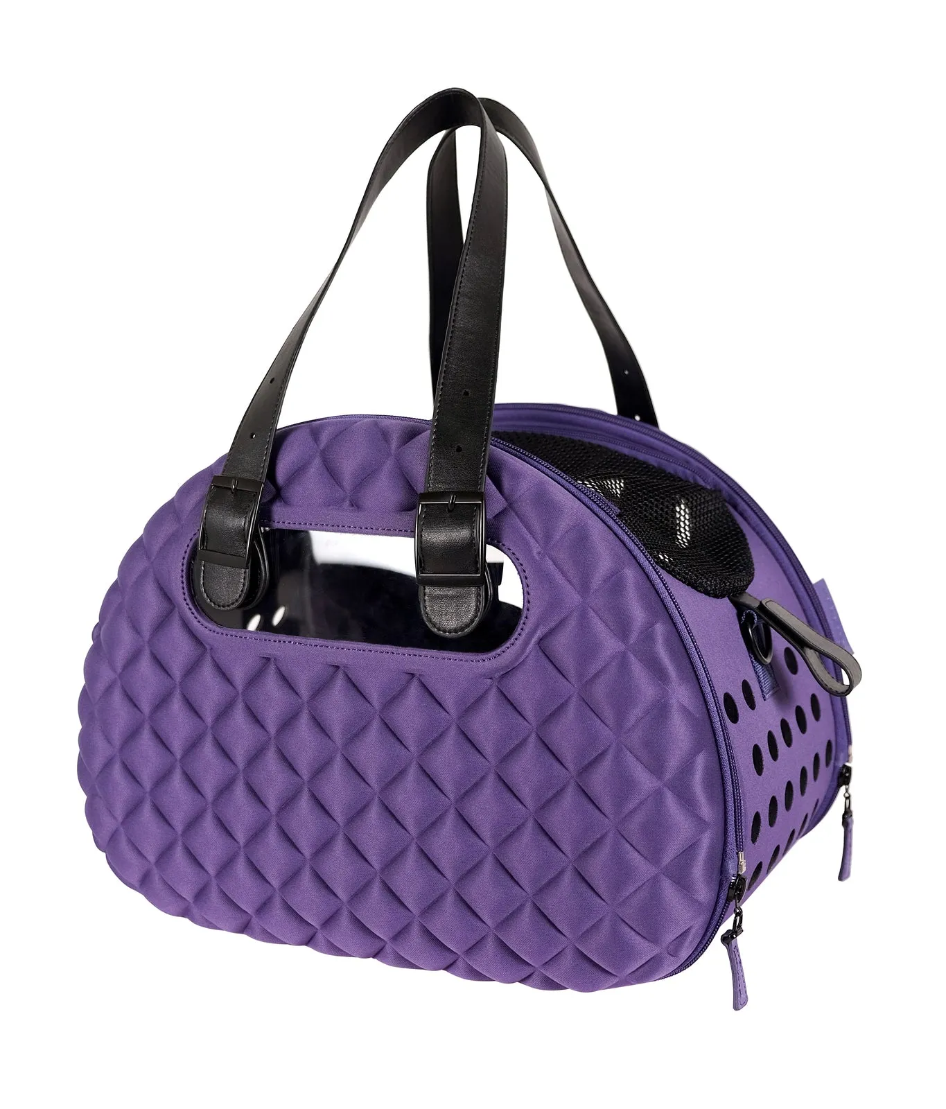 Diamond Deluxe Purple Pet Carrier