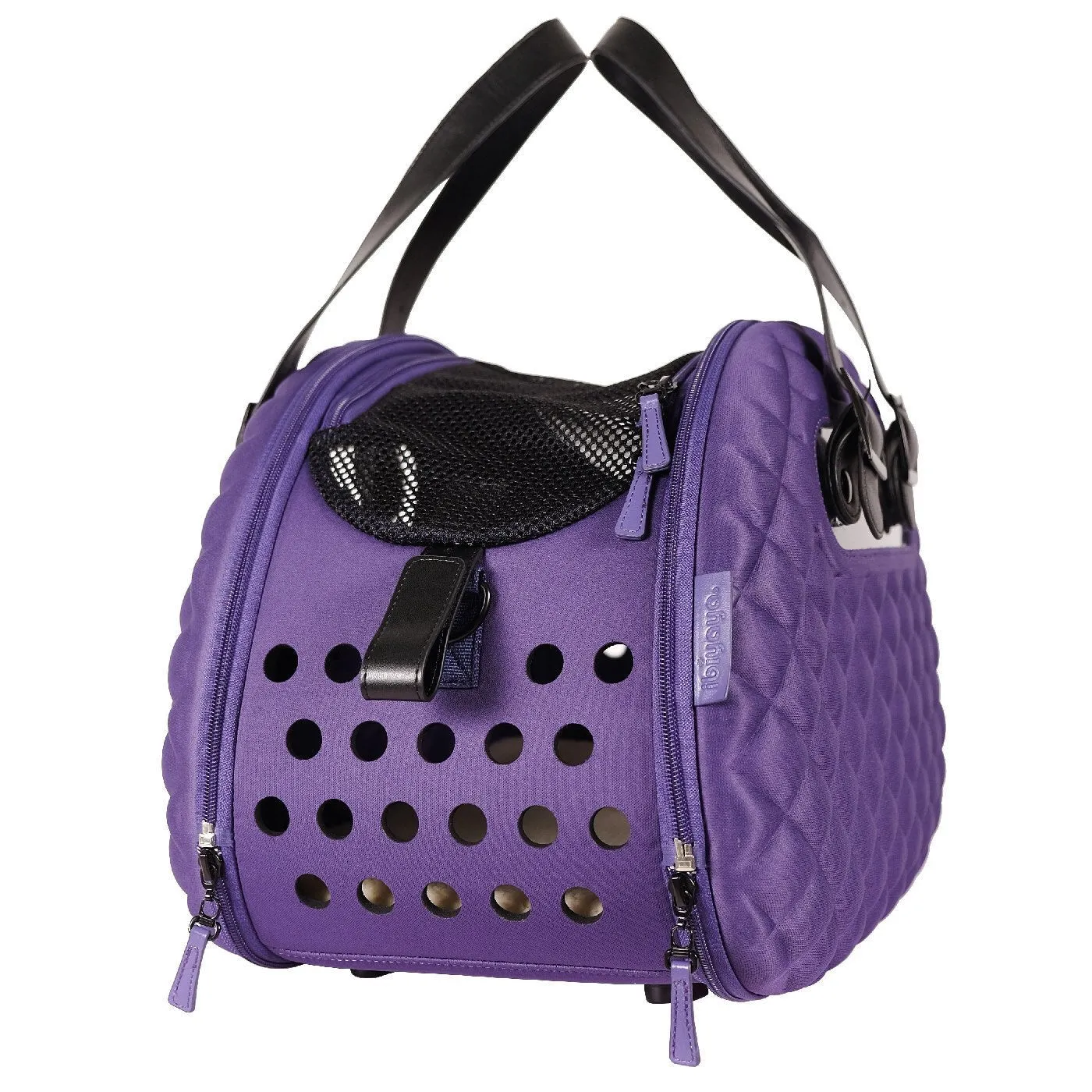 Diamond Deluxe Purple Pet Carrier