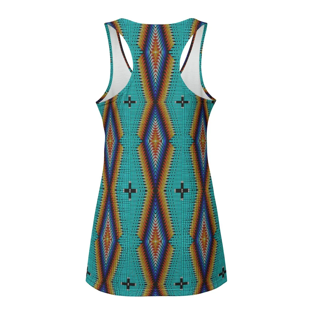 Diamond in the Bluff Turquoise Eco-friendly Women's Tank Top