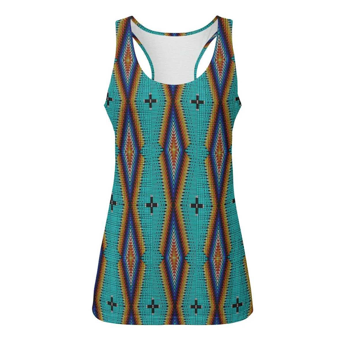 Diamond in the Bluff Turquoise Eco-friendly Women's Tank Top