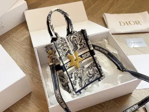 DR307 Mini Dior Book Tote  Phone Bag/ 5 x 7 x 2 inches