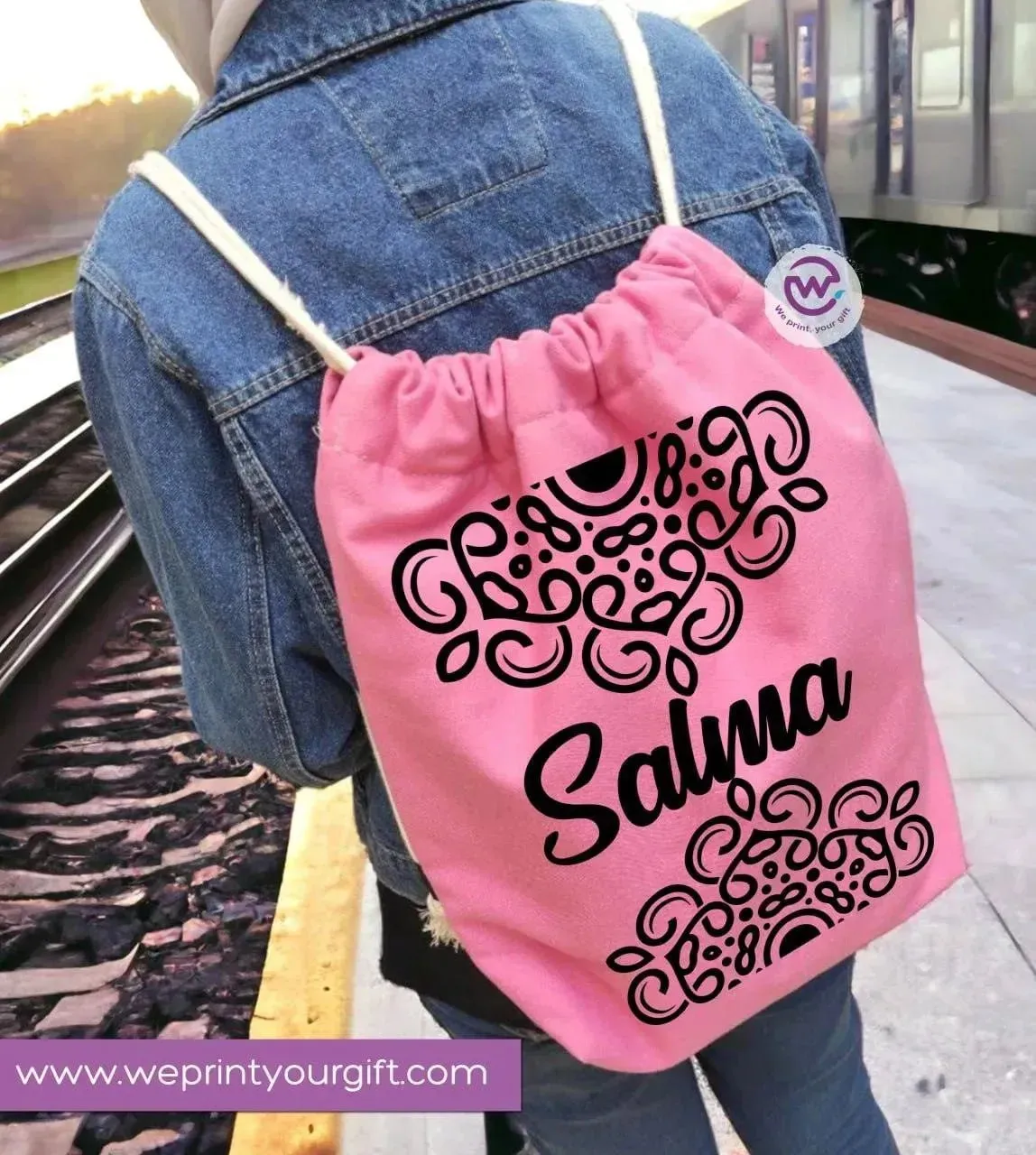 Drawstring Bag - Names-B