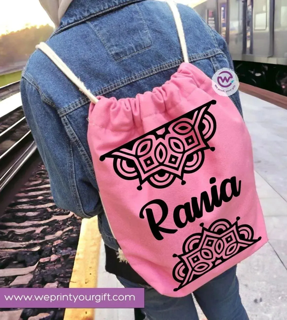 Drawstring Bag - Names-B