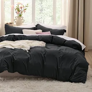 Duvet Cover - Soft Prewashed Queen Duvet Cover Set, 3 Pieces, 1 Duvet Cover with Zipper Closure and 2 Pillow Shams, Comforter Not Included