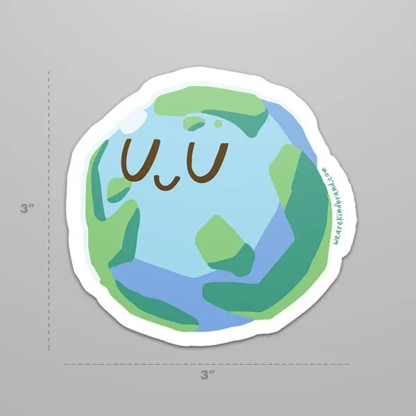 Earth | x3 Sticker Set