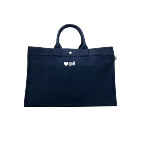 East West Bag: Navy with White Matte Mini Heart Golf