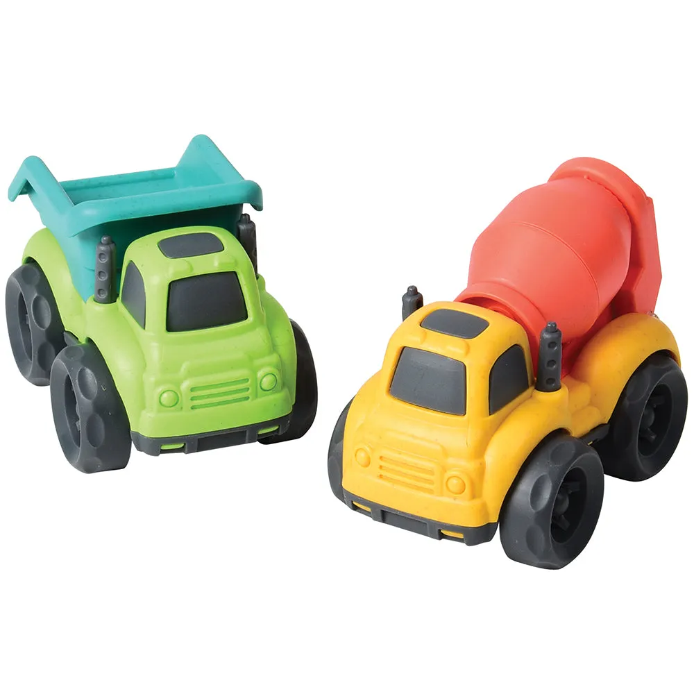 Eco-Friendly Construction Vehicles | 4-Piece Compostable Vehicle Set