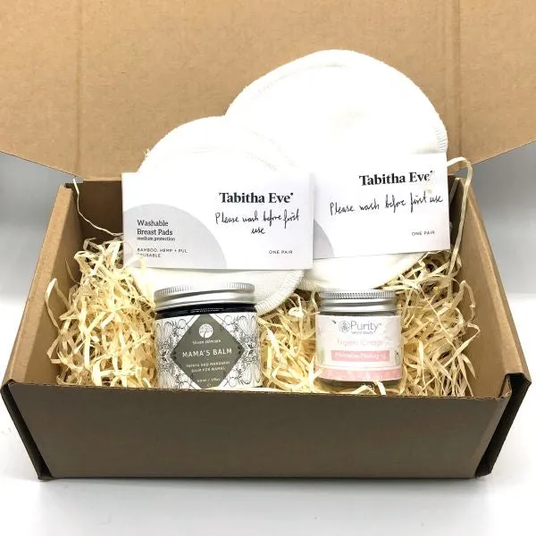 Eco-friendly new mum gift set