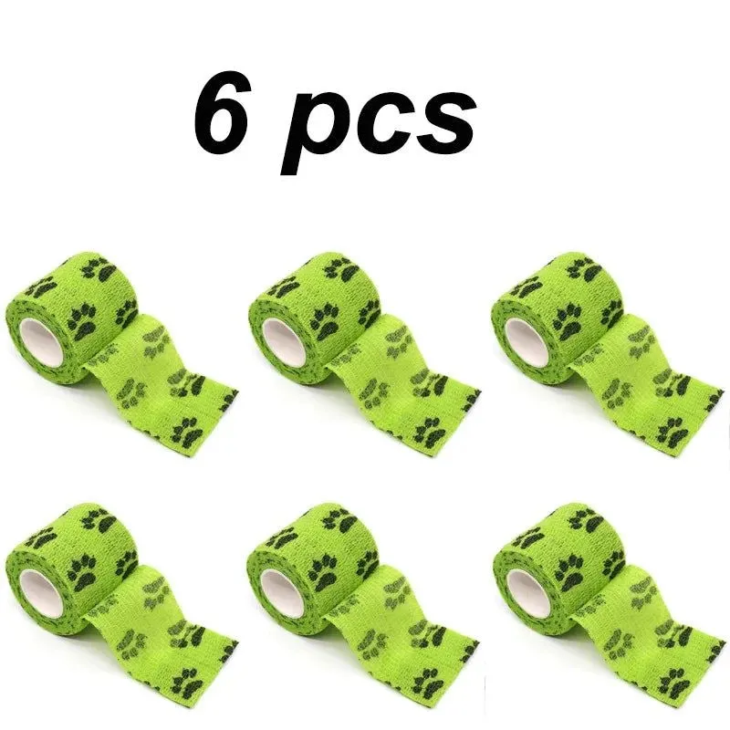 Eco-Friendly Pet Paw Wraps - 6-Pack