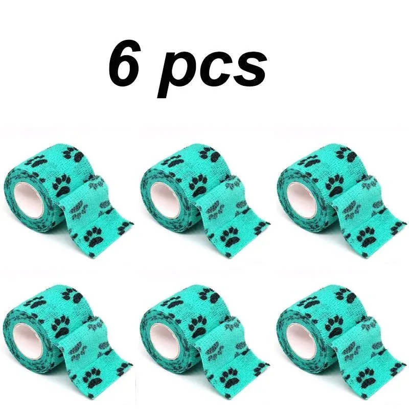 Eco-Friendly Pet Paw Wraps - 6-Pack