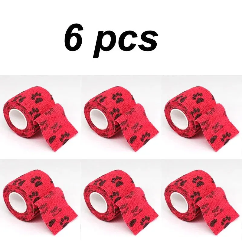 Eco-Friendly Pet Paw Wraps - 6-Pack