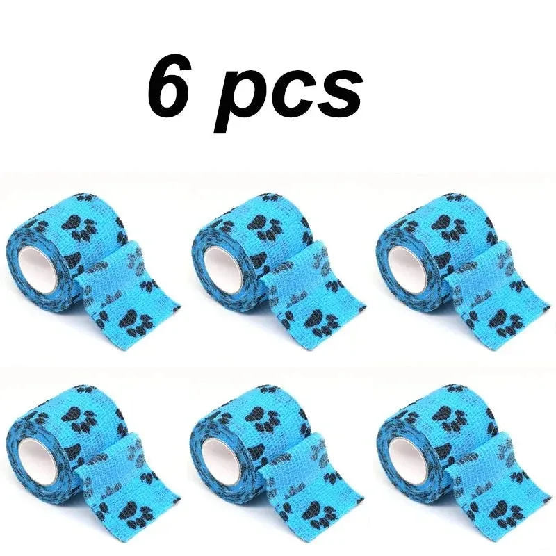 Eco-Friendly Pet Paw Wraps - 6-Pack