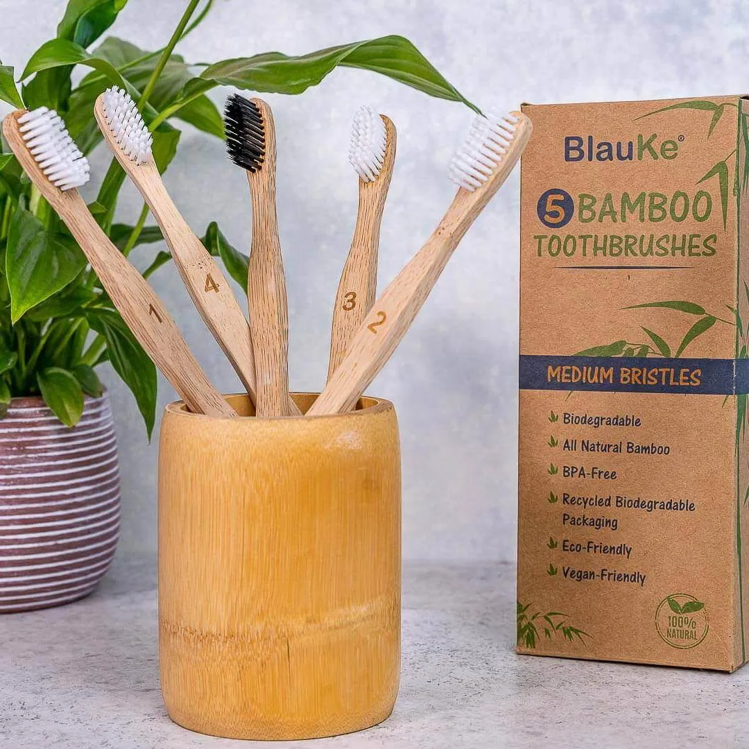 Eco-Friendly Toothbrushes - Set of Five