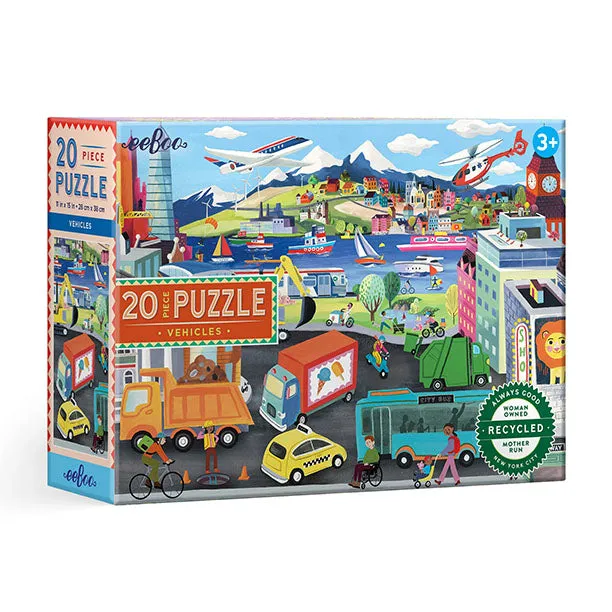 eeBoo Vehicles 20 Piece Puzzle