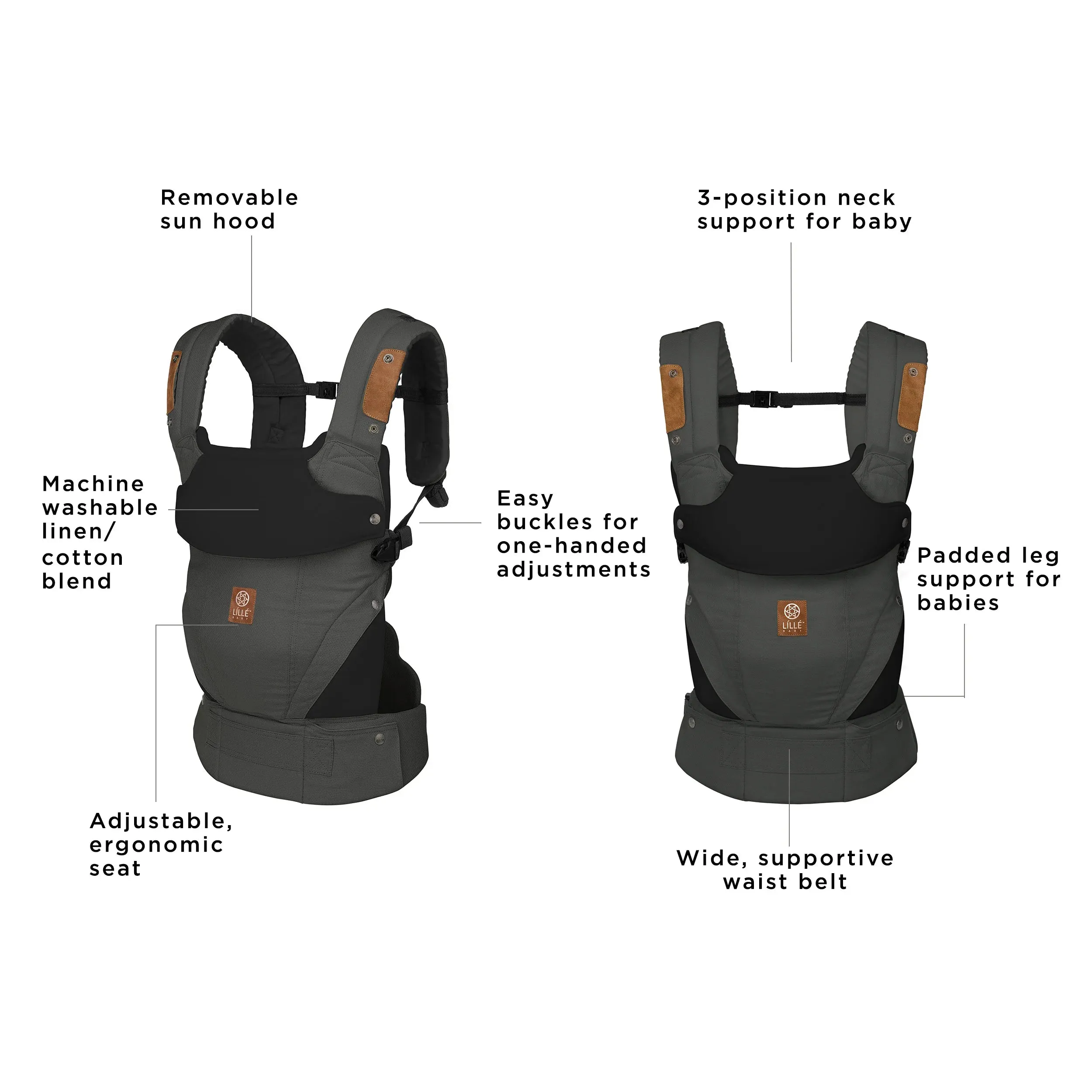 Elevate 6-in-1 Baby Carrier - Pewter