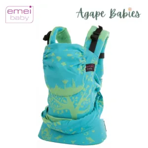 Emeibaby Hybrid Wrap Conversion Baby Carrier - Full Treemei Turquoise Pea