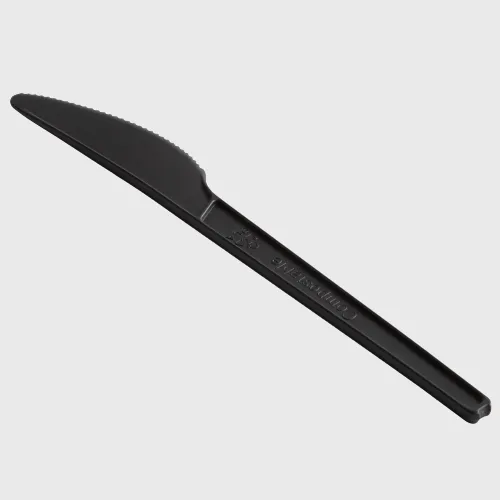 EMI Greenables CPLA Compostable Knife Black - 1000/Case