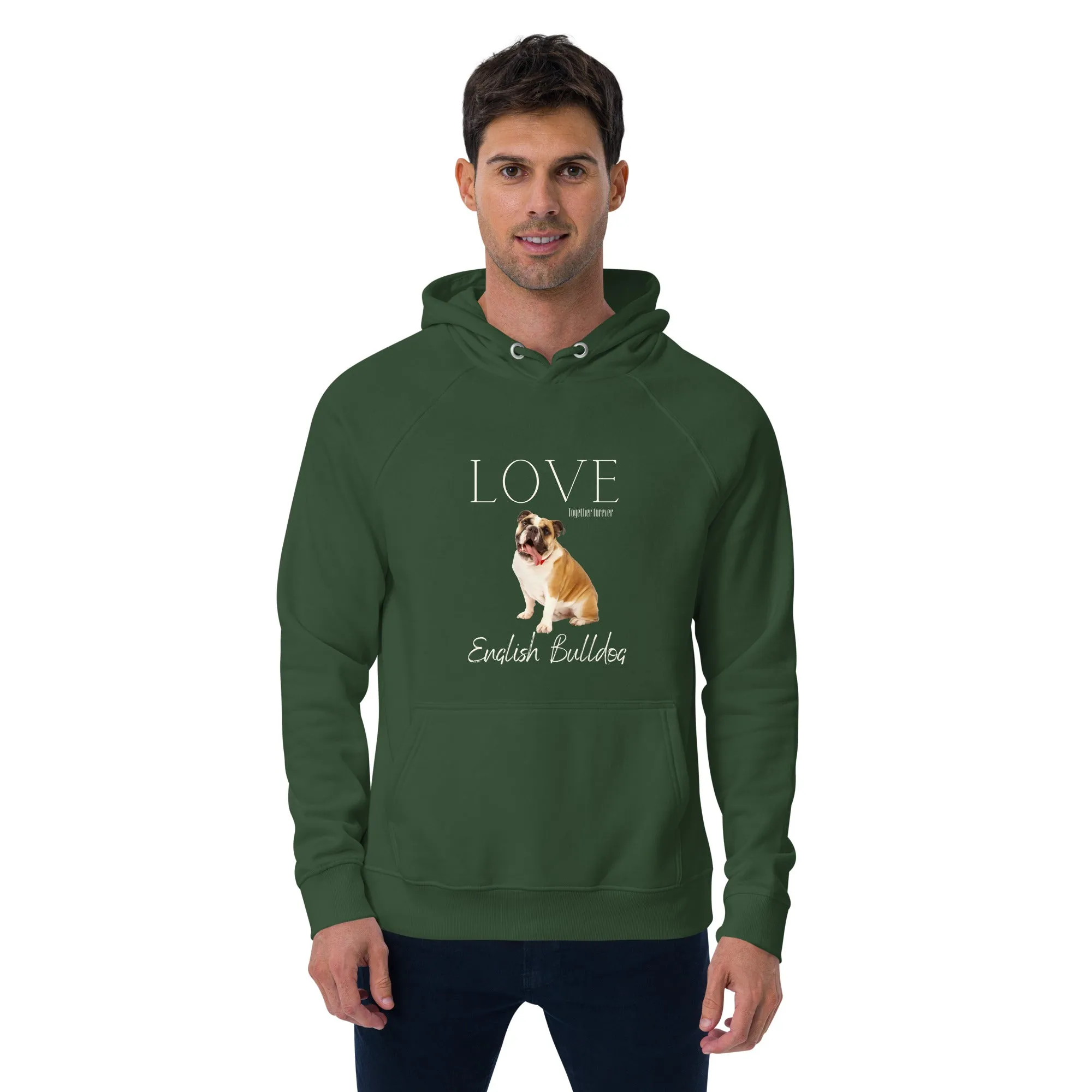 English Bulldog lover eco hoodie