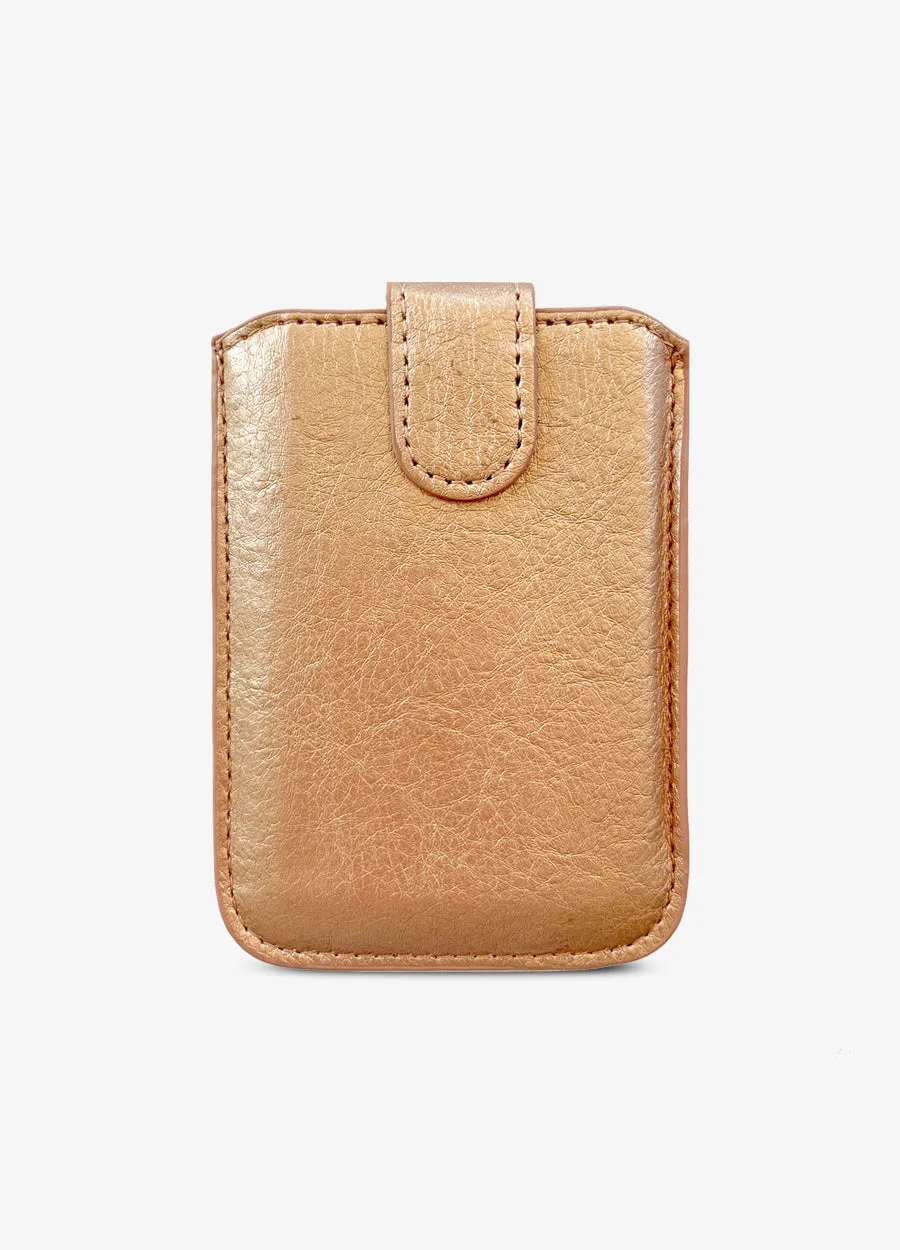 Extensive Card Pocket in Rose Gold