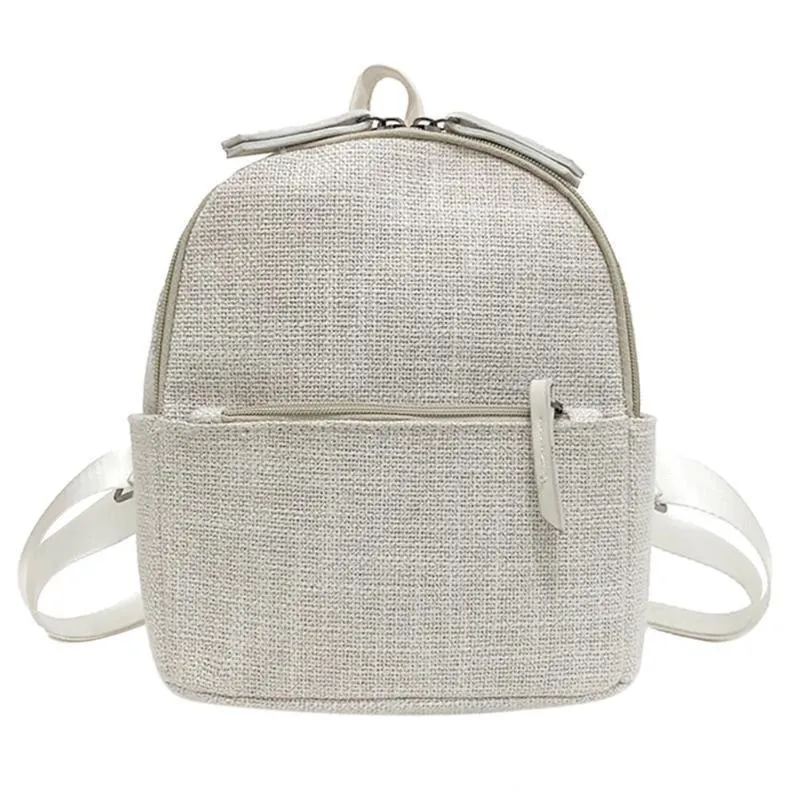 Fashion Mini Retro Straw Backpack