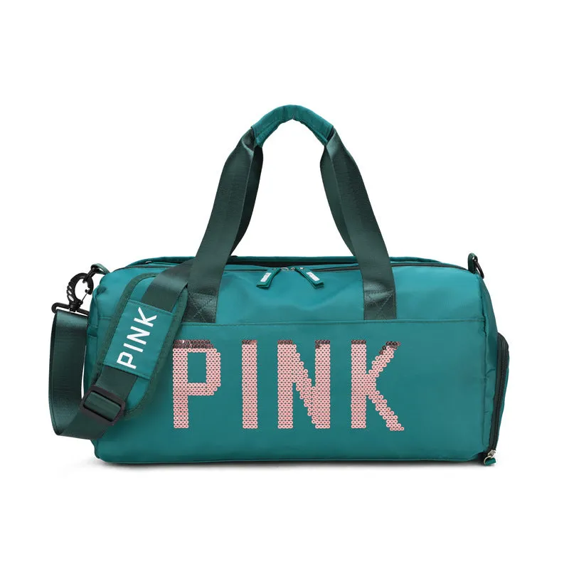 Fashion pink gym bag travel bag（AB2065）