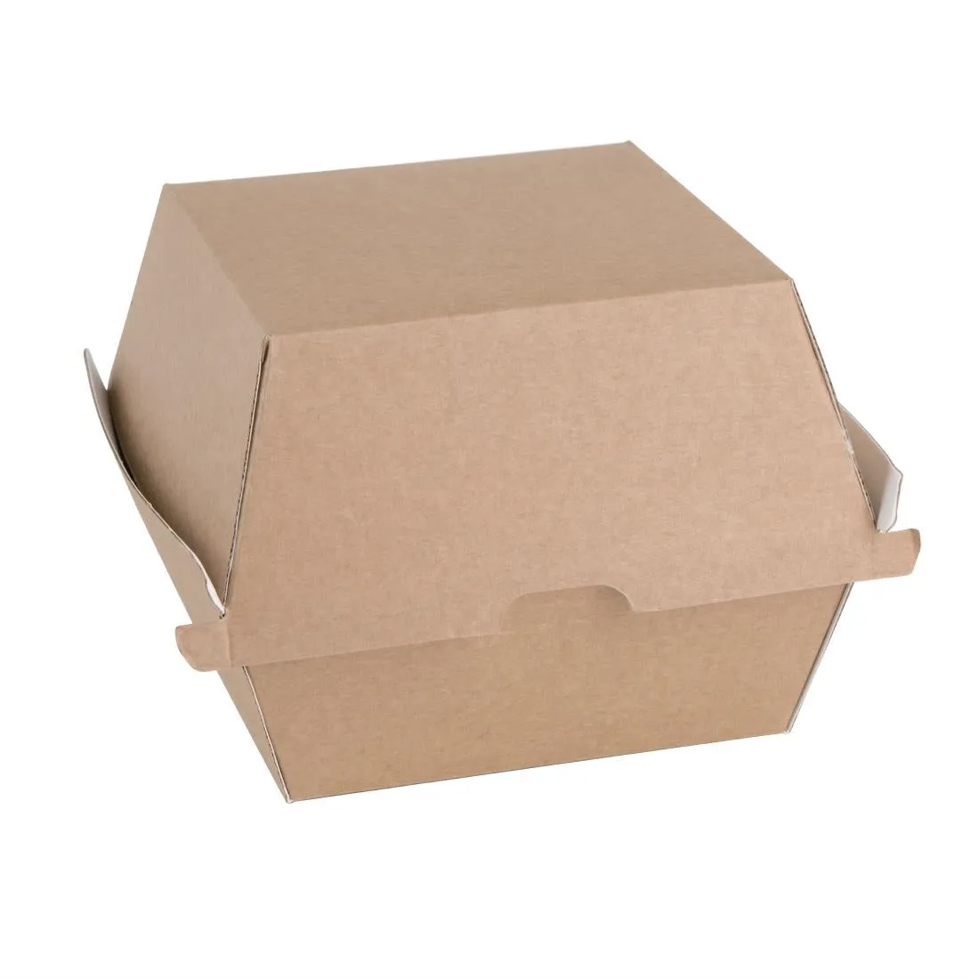 FB665 Fiesta Green Compostable Kraft Burger Boxes Large 112mm (Pack of 150)