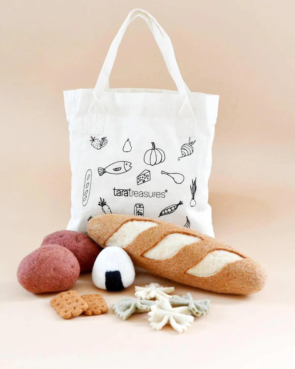 Felt Food Groups Play Set - Carbohydrates