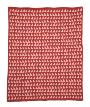 Fin Throw Blanket, Red