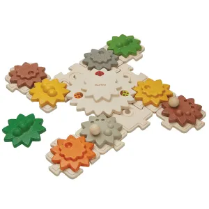 Gears and Puzzles Set | Eco-Friendly 24-Piece Wooden Toy