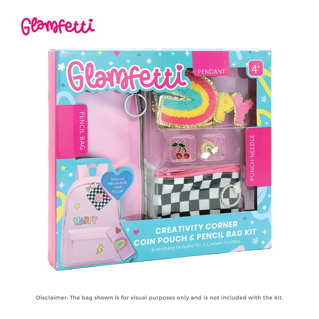 Glamfetti Creativity Corner Coin Pouch & Pencil Bag Kit