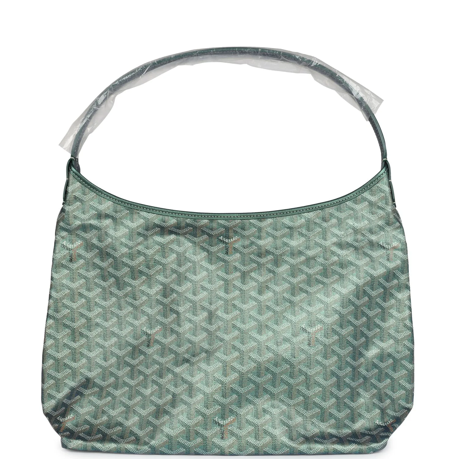 Goyard Goyardine Pearly Green Boheme PM Hobo Bag Palladium Hardware