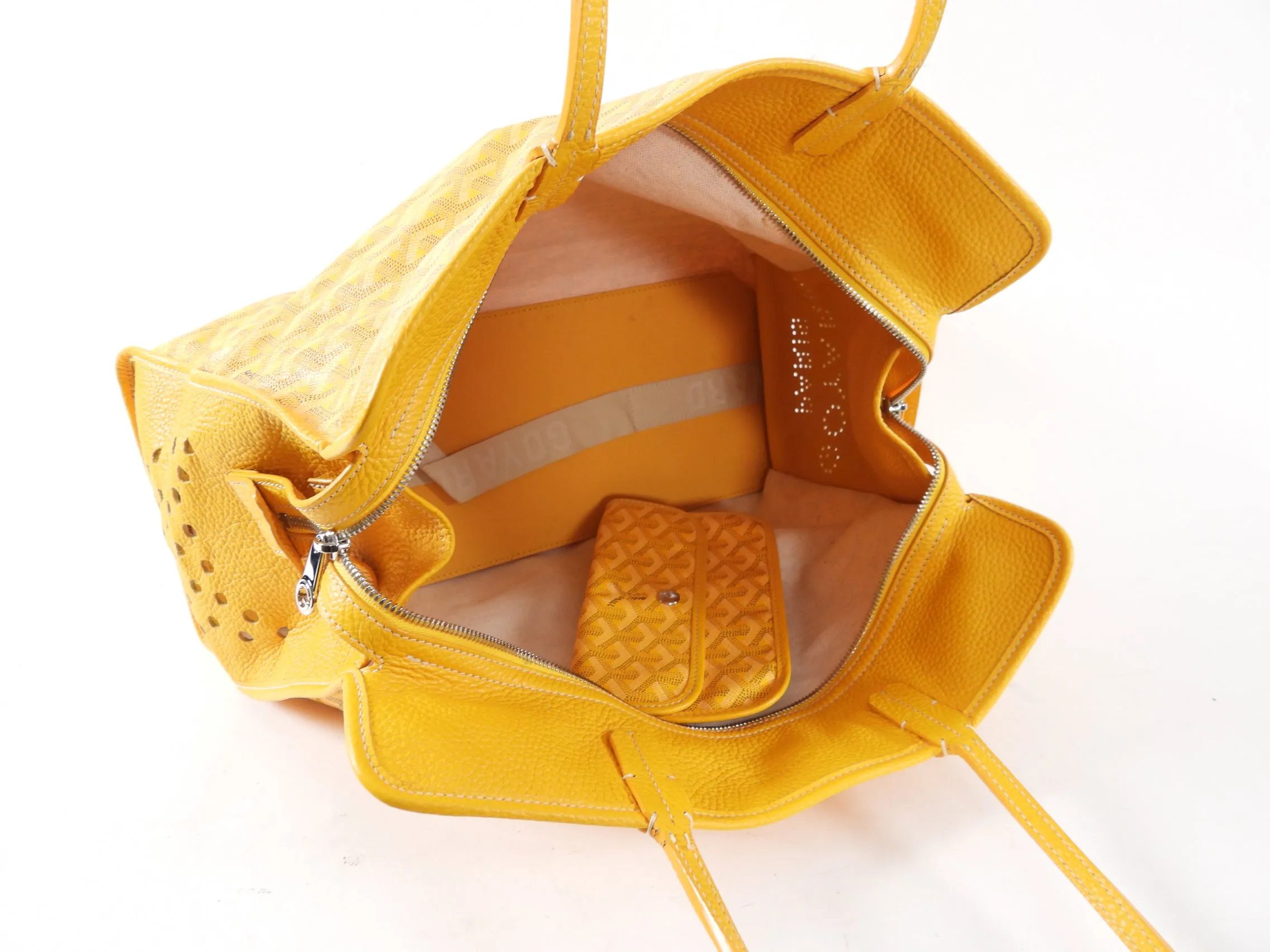 Goyard Sac Hardy Pet Carrier Yellow Tote Bag