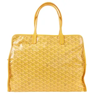 Goyard Sac Hardy Pet Carrier Yellow Tote Bag