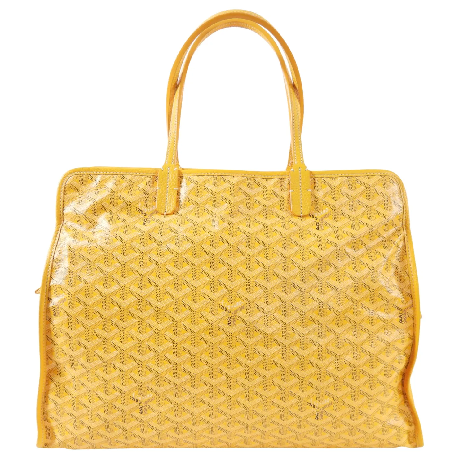 Goyard Sac Hardy Pet Carrier Yellow Tote Bag