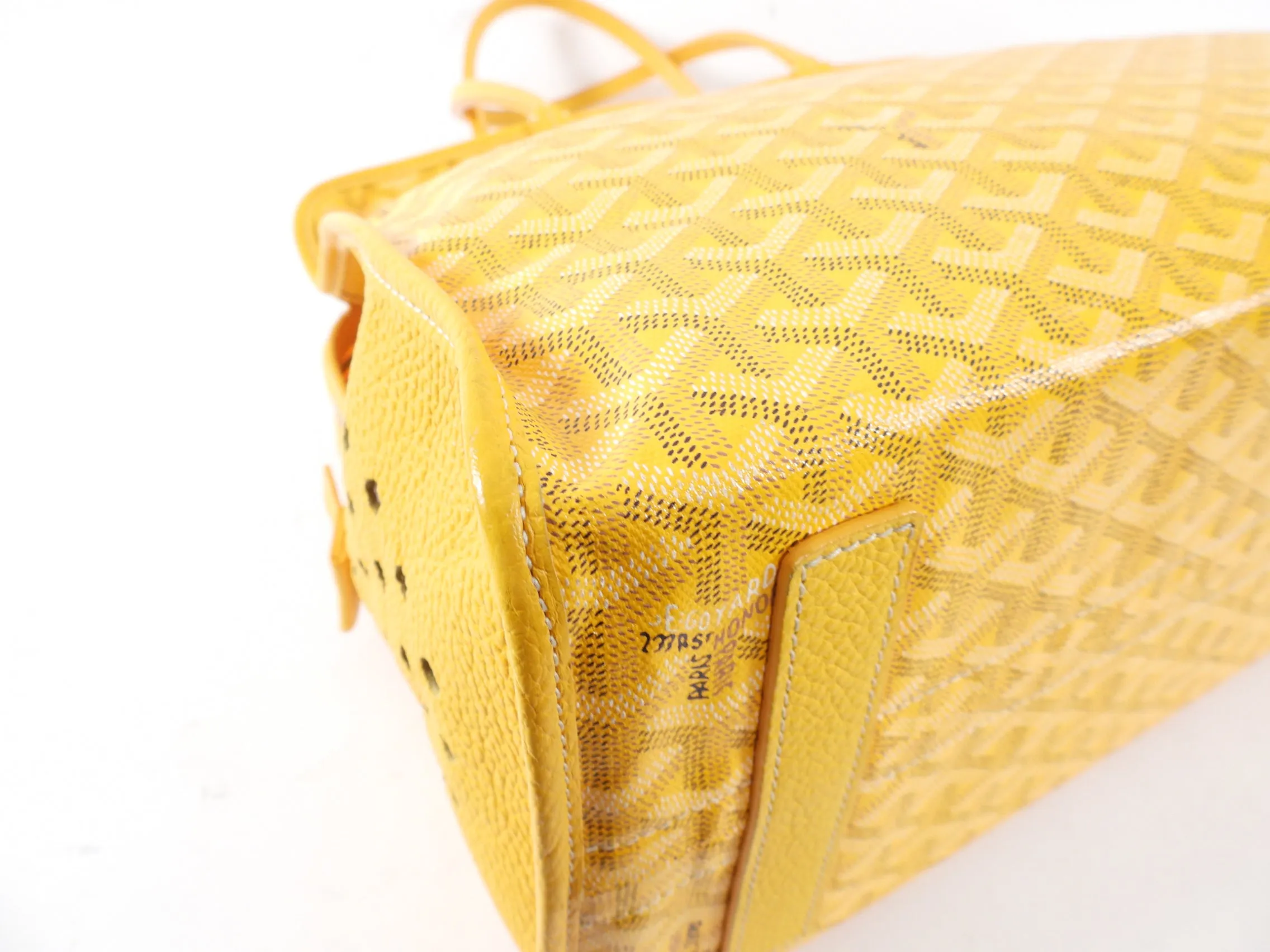 Goyard Sac Hardy Pet Carrier Yellow Tote Bag